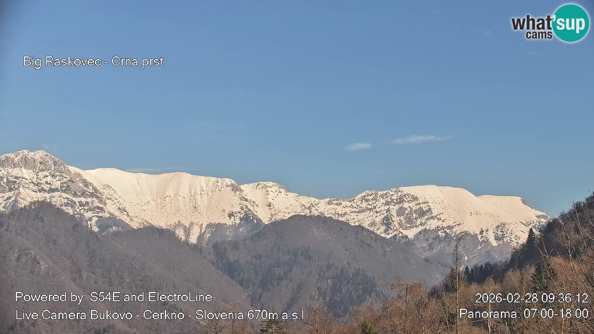 Webcam en vivo Bukovo – Baška grapa | Cerkno | Eslovenia