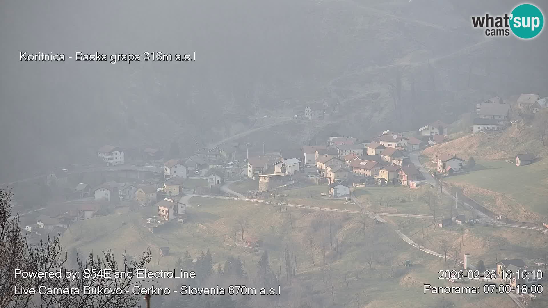 Webcam en vivo Bukovo – Baška grapa | Cerkno | Eslovenia