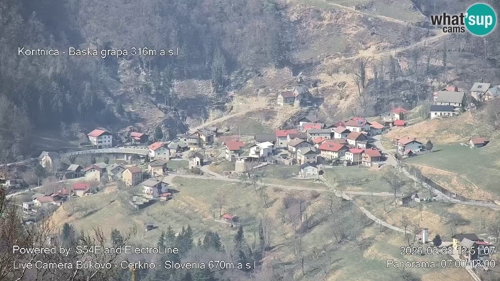 Webcam Bukovo – Baška grapa | Cerkno | Slovenia