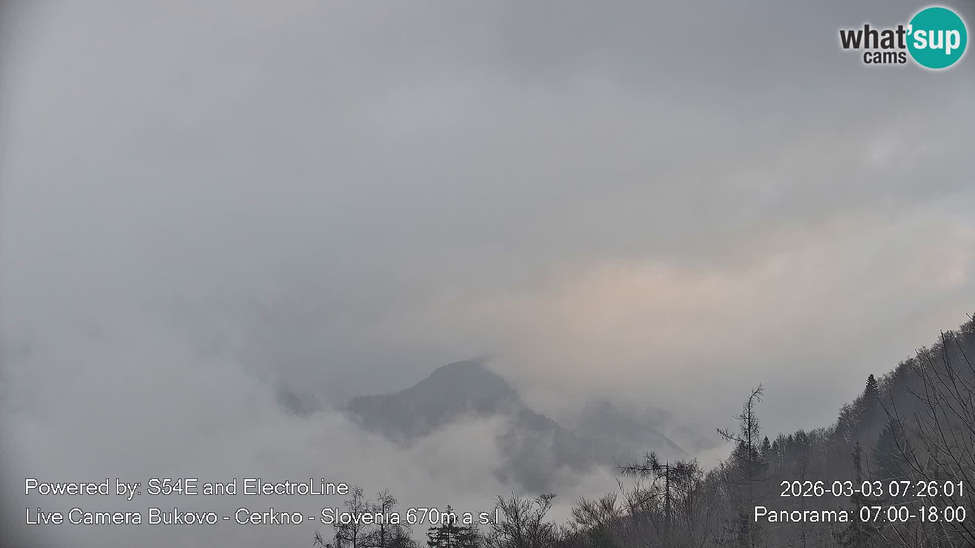 Web kamera Bukovo – Baška grapa | Cerkno | Slovenija