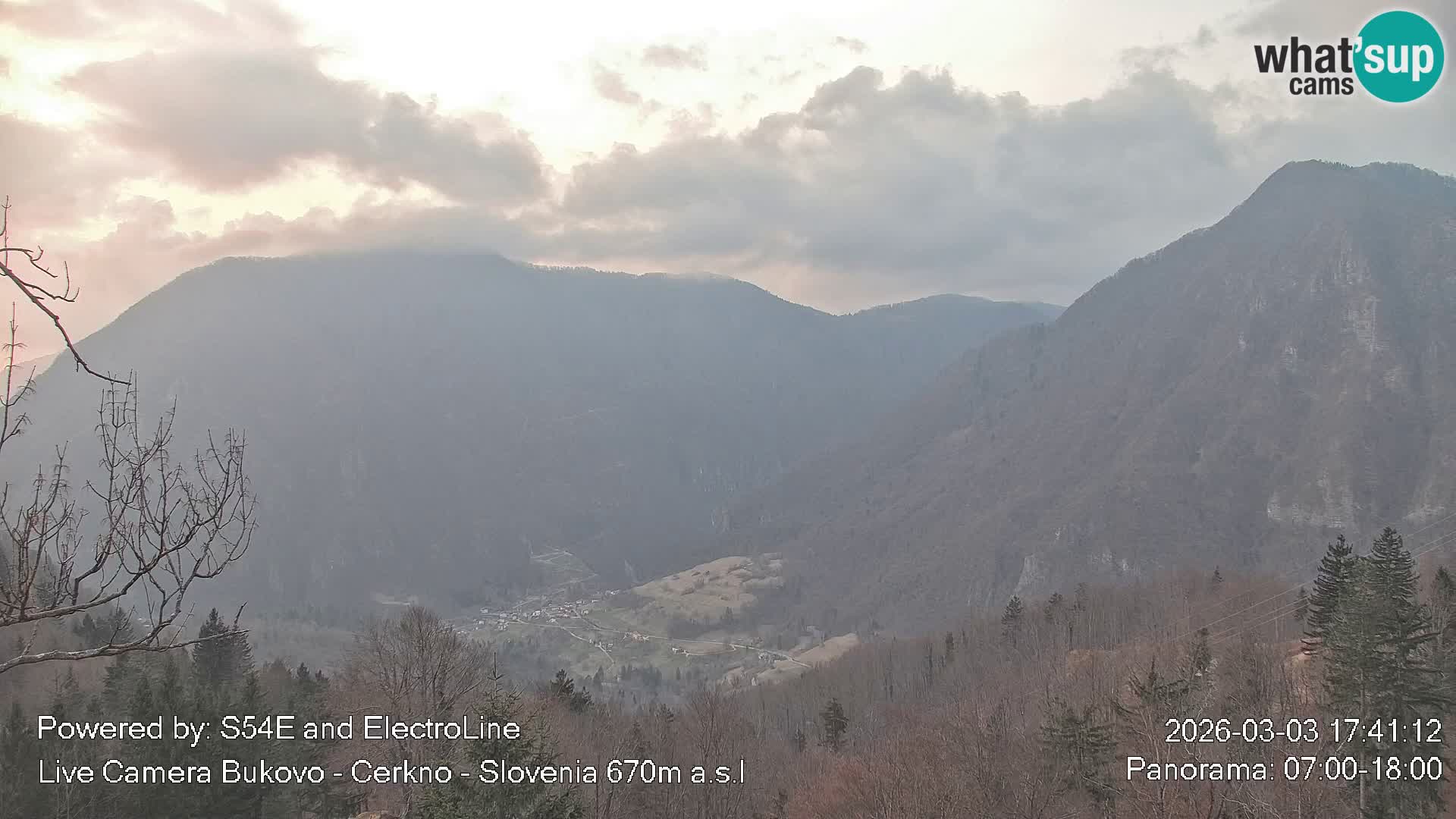 Webcam Bukovo – Baška grapa | Cerkno | Slovenia