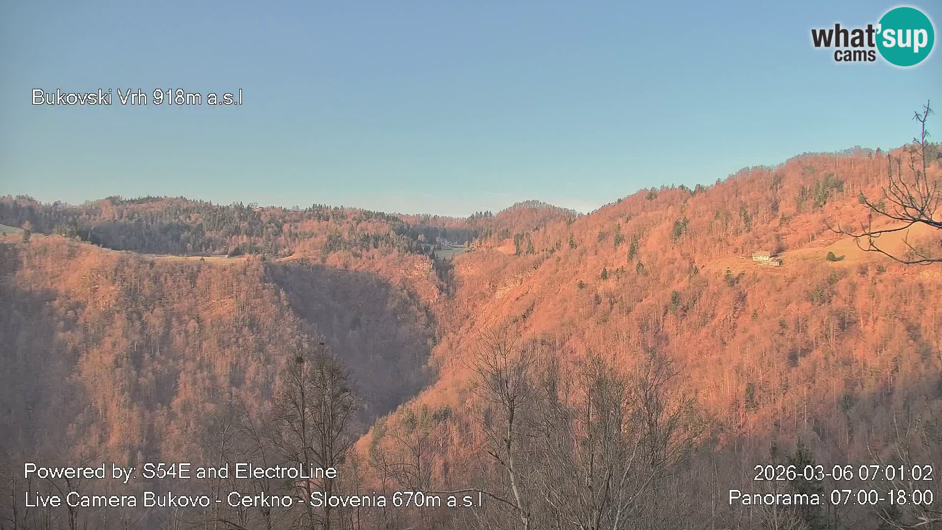 Web kamera Bukovo – Baška grapa | Cerkno | Slovenija