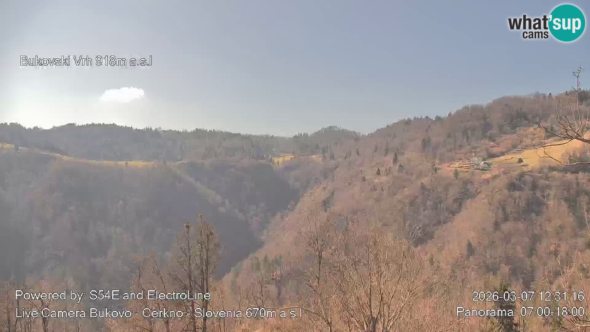 Web kamera Bukovo – Baška grapa | Cerkno | Slovenija