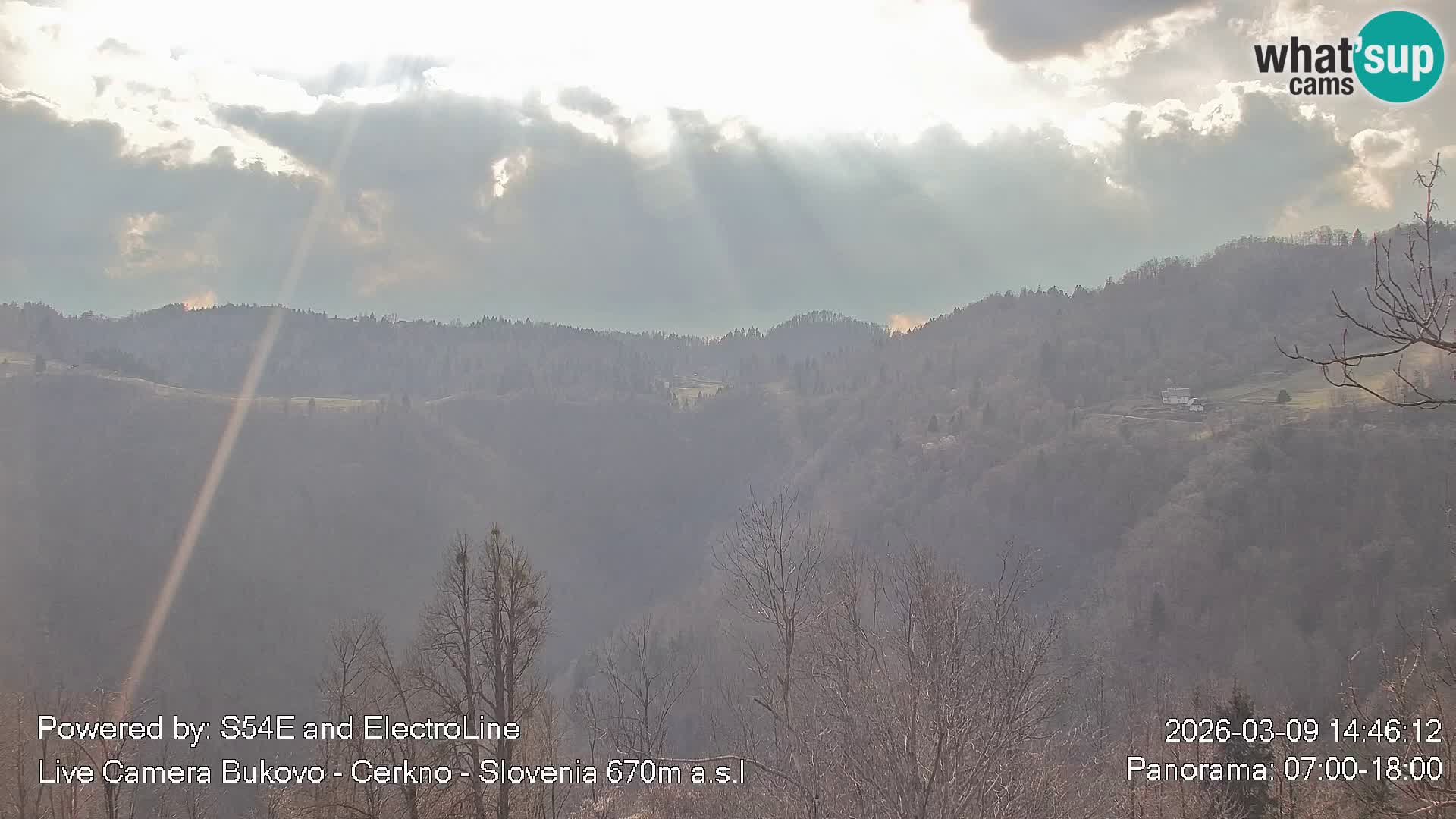 Web kamera Bukovo – Baška grapa | Cerkno | Slovenija