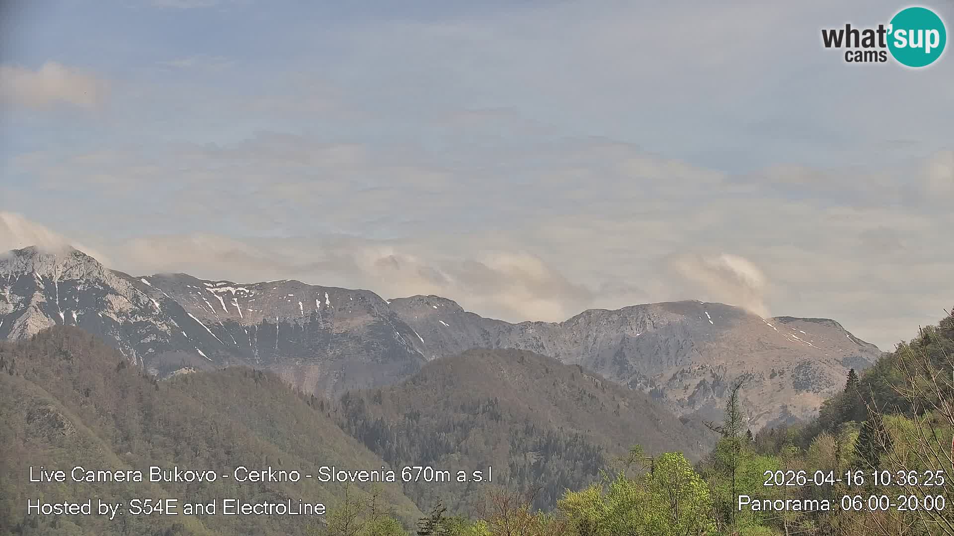 Web kamera Bukovo – Baška grapa | Cerkno | Slovenija