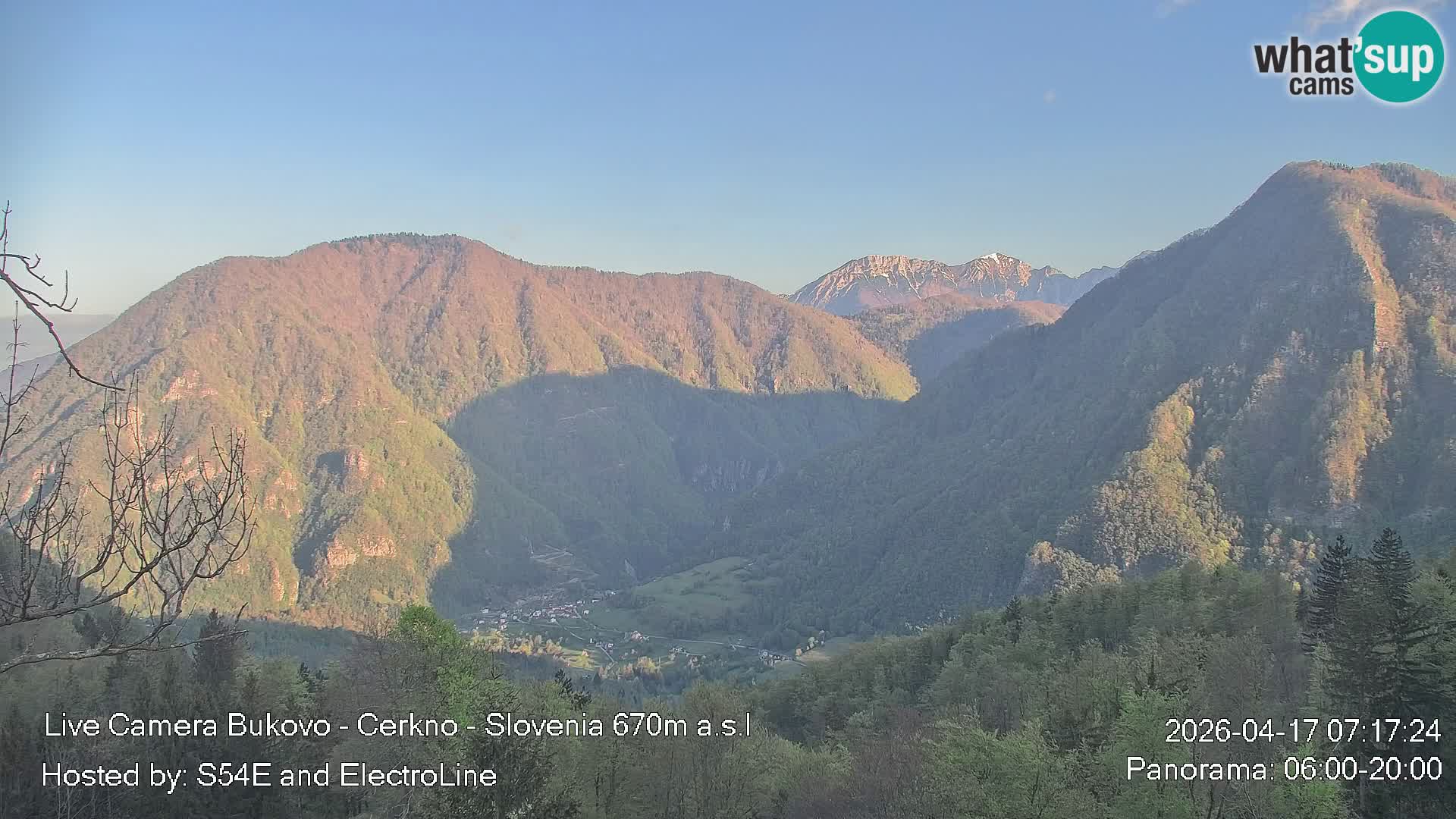 Webcam Bukovo – Baška grapa | Cerkno | Slovénie