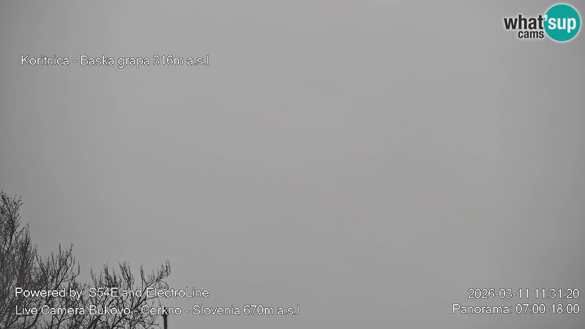 Webcam en vivo Bukovo – Baška grapa | Cerkno | Eslovenia