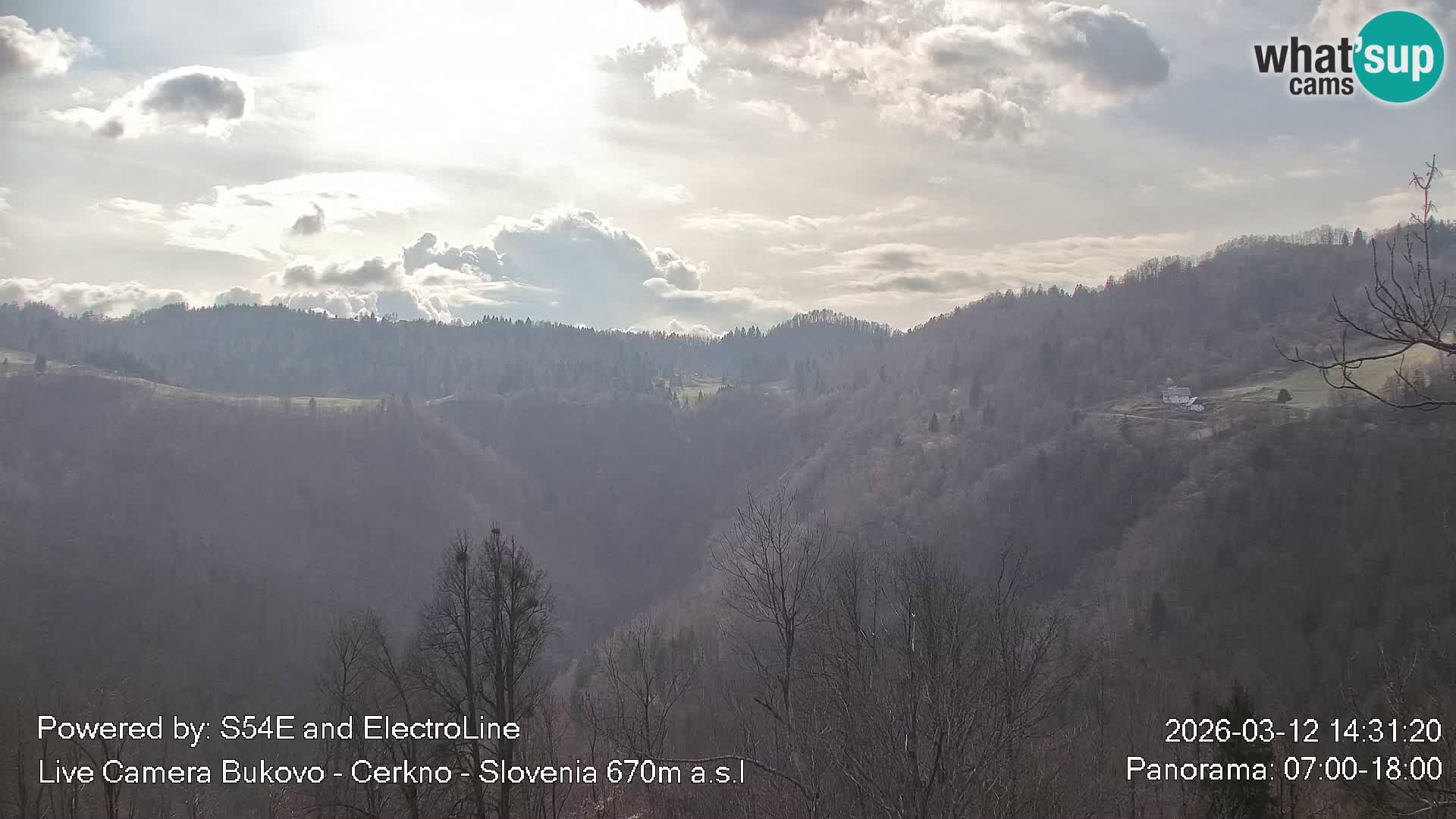 Webcam Bukovo – Baška grapa | Cerkno | Slovénie