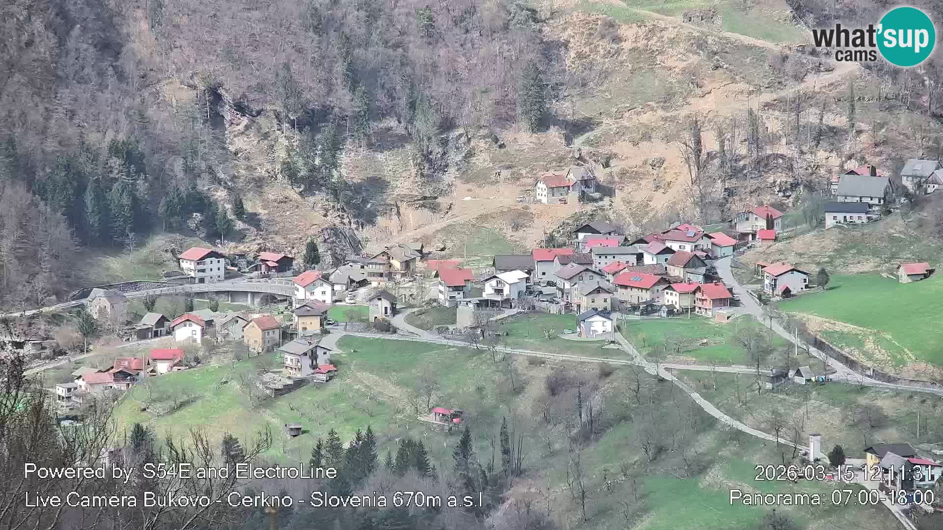 Webcam Bukovo – Baška grapa | Cerkno | Slovenia