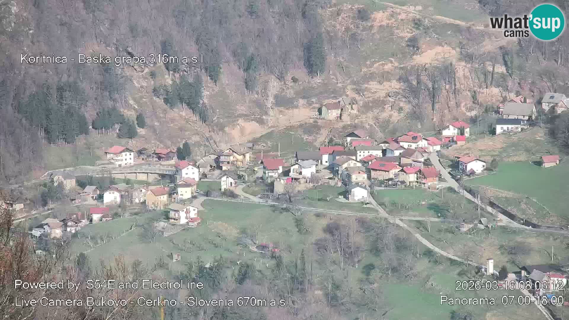 Webcam Bukovo – Baška grapa | Cerkno | Slovenia