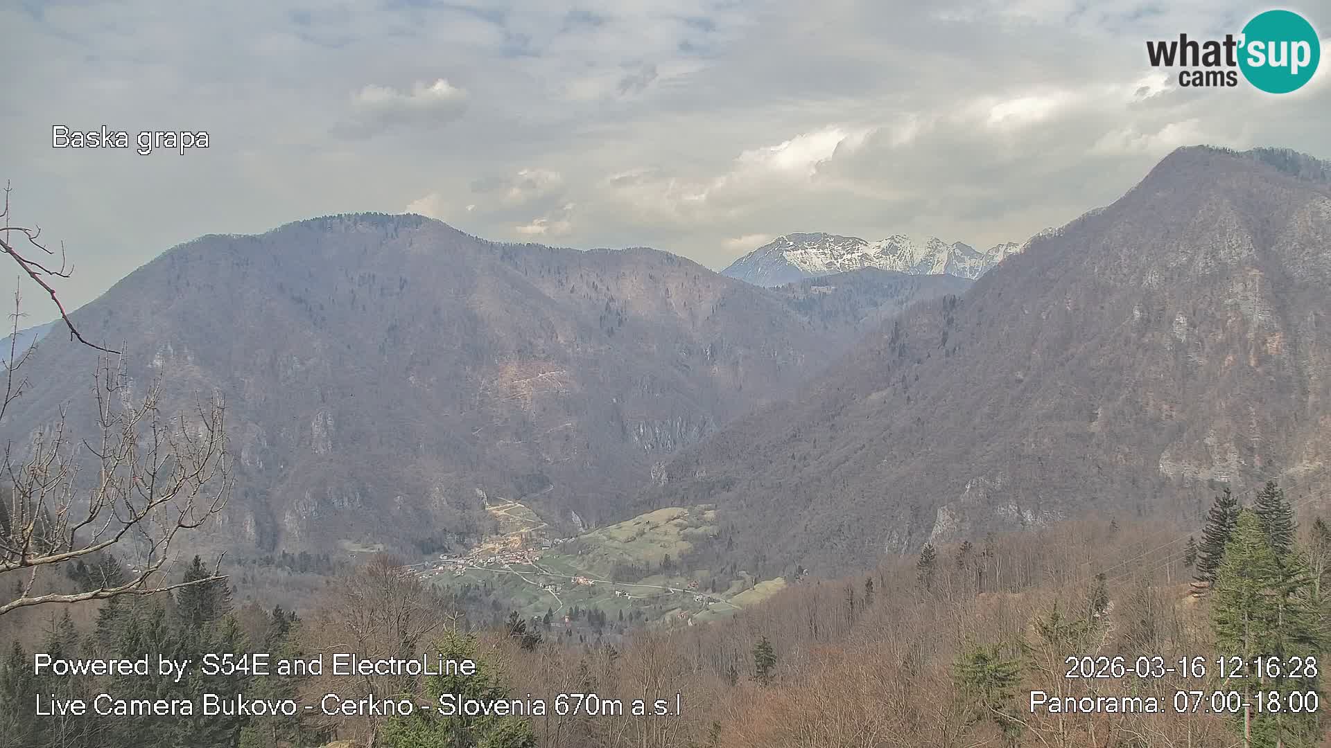 Webcam Bukovo – Baška grapa | Cerkno | Slovenia