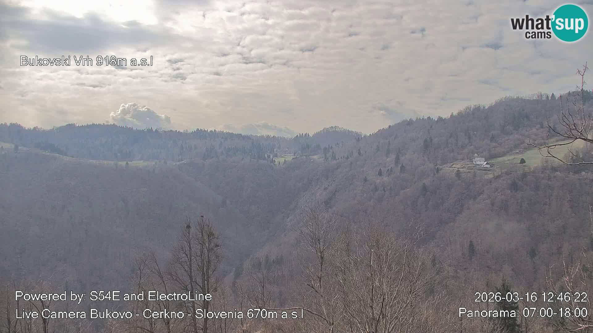 Webcam Bukovo – Baška grapa | Cerkno | Slovenia