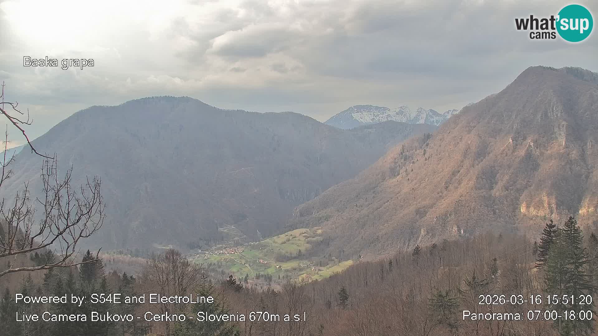 Webcam Bukovo – Baška grapa | Cerkno | Slovenia