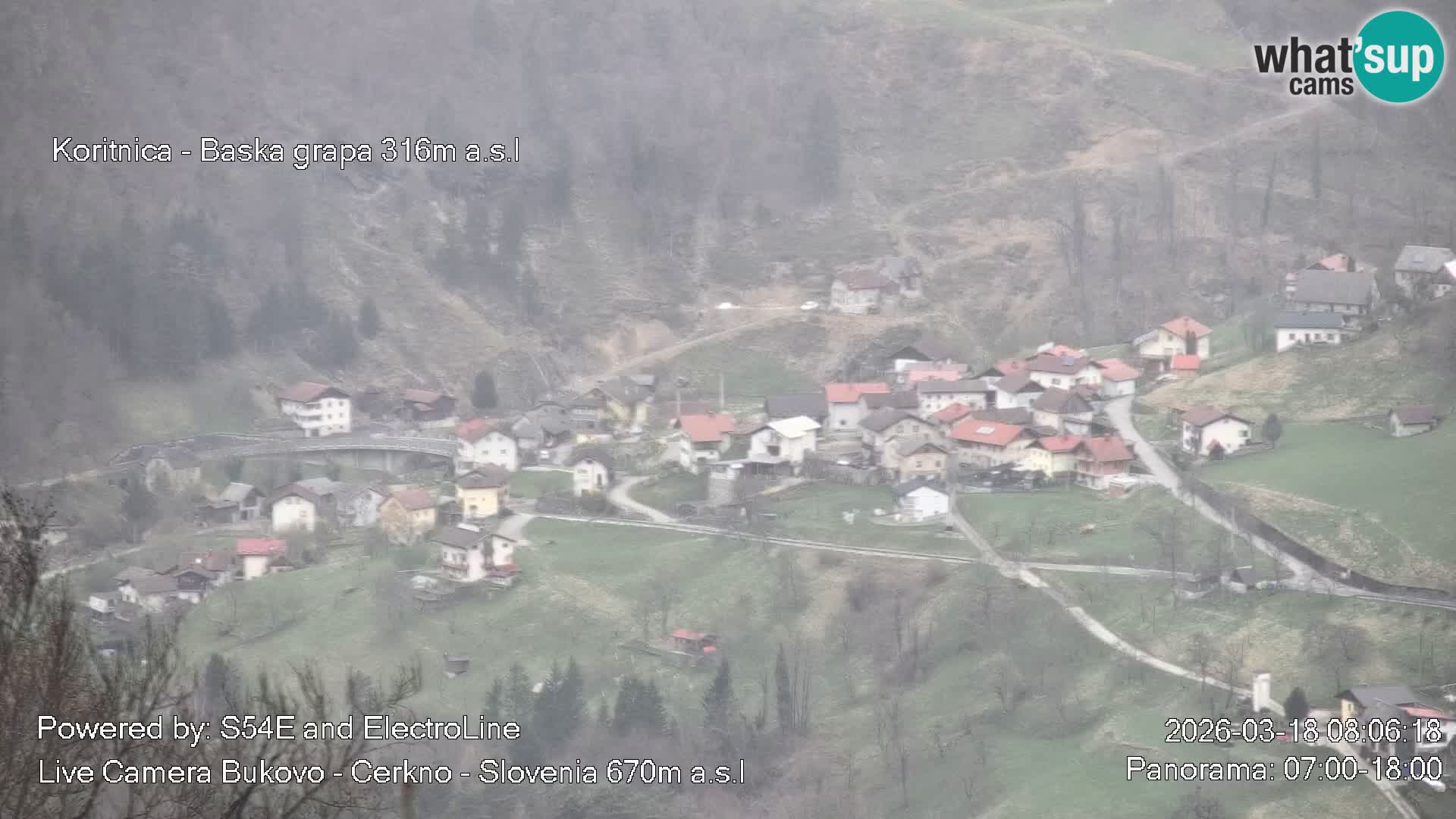 Webcam en vivo Bukovo – Baška grapa | Cerkno | Eslovenia
