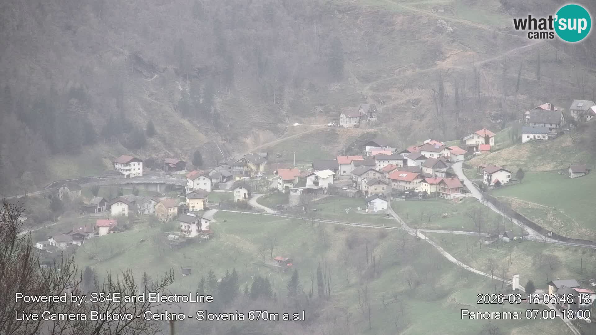 Web kamera Bukovo – Baška grapa | Cerkno | Slovenija