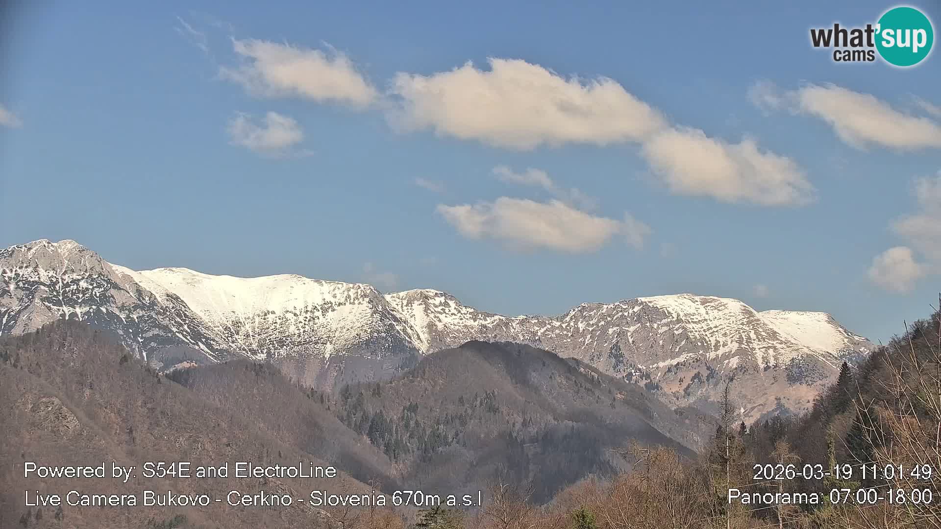 Web kamera Bukovo – Baška grapa | Cerkno | Slovenija