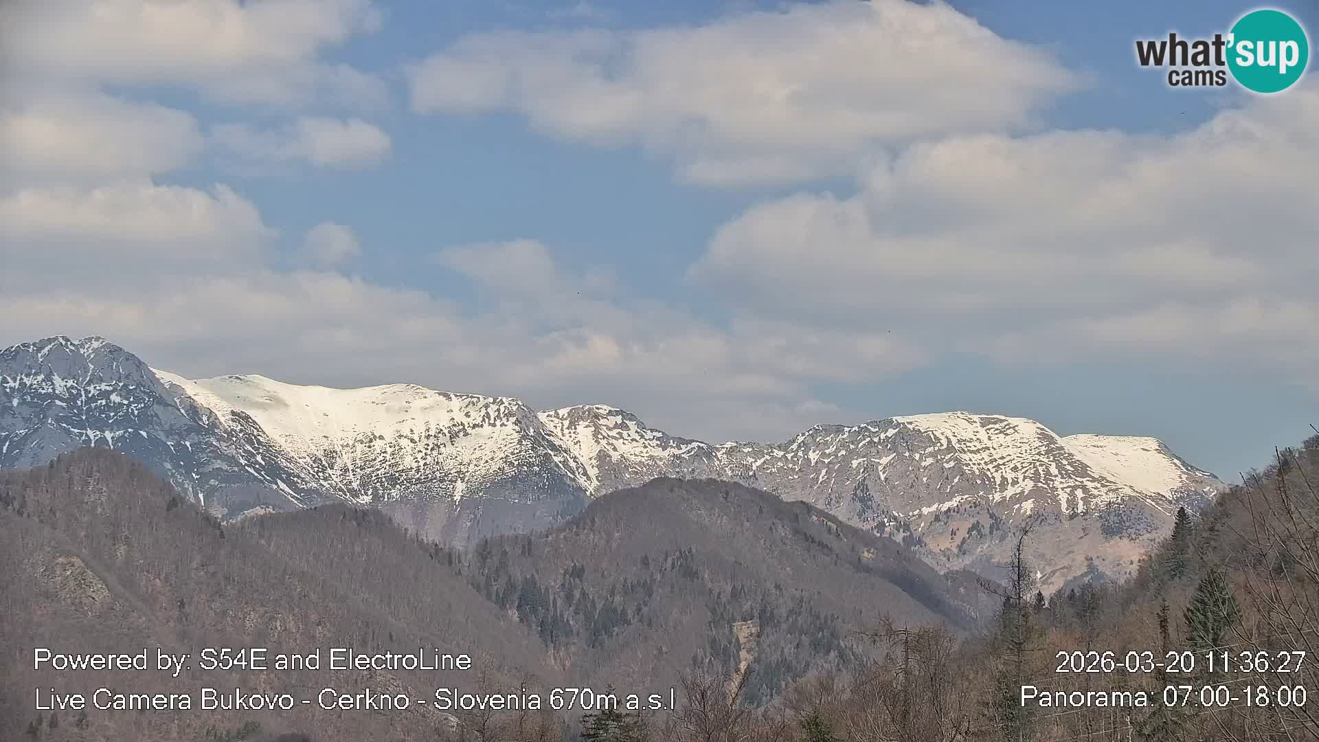 Web kamera Bukovo – Baška grapa | Cerkno | Slovenija