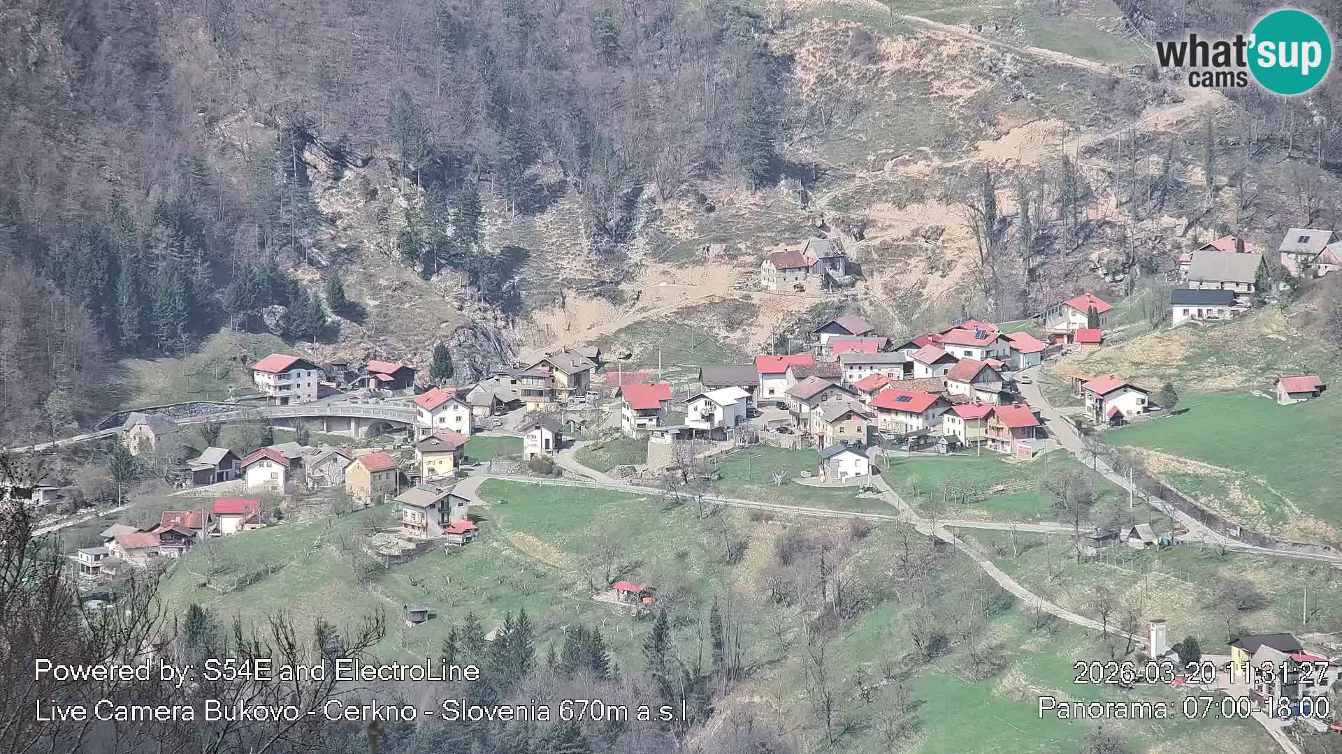Webcam en vivo Bukovo – Baška grapa | Cerkno | Eslovenia