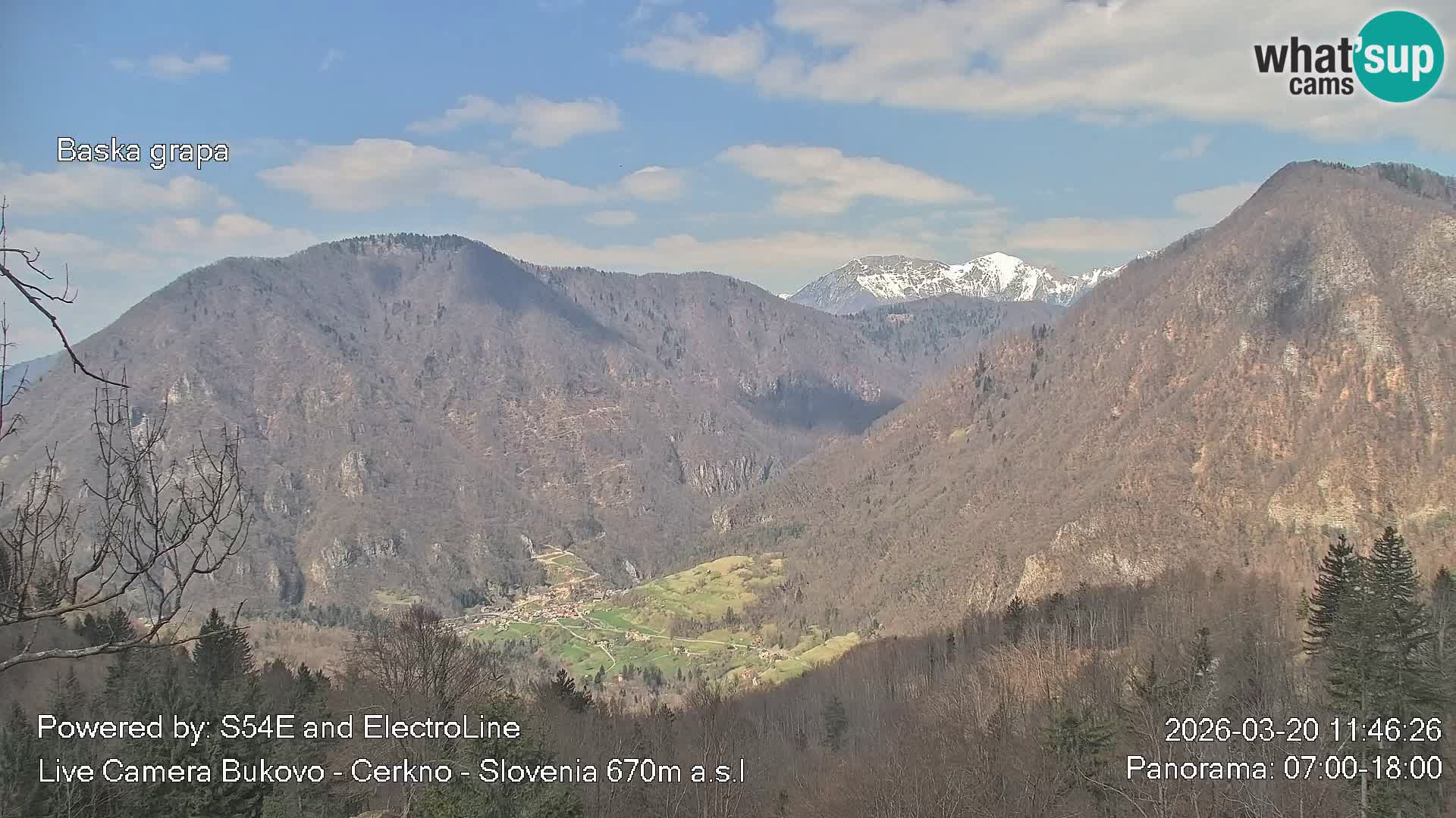 Webcam Bukovo – Baška grapa | Cerkno | Slovenia