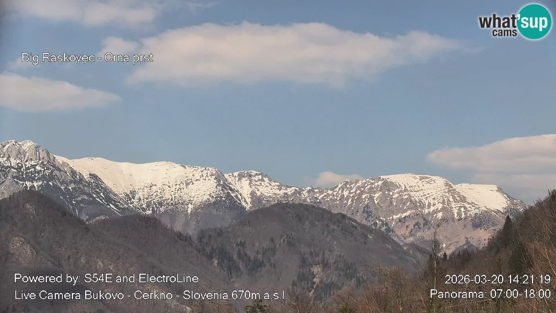 Web kamera Bukovo – Baška grapa | Cerkno | Slovenija