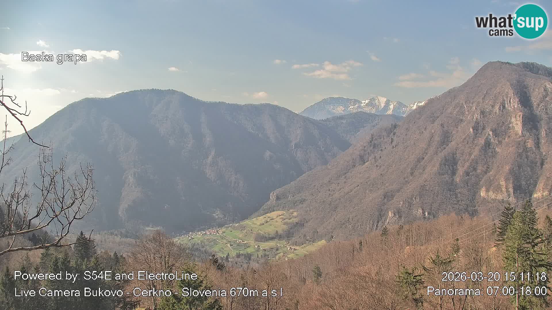 Webcam en vivo Bukovo – Baška grapa | Cerkno | Eslovenia