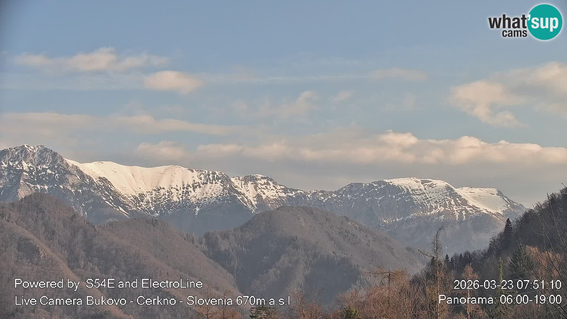 Web kamera Bukovo – Baška grapa | Cerkno | Slovenija
