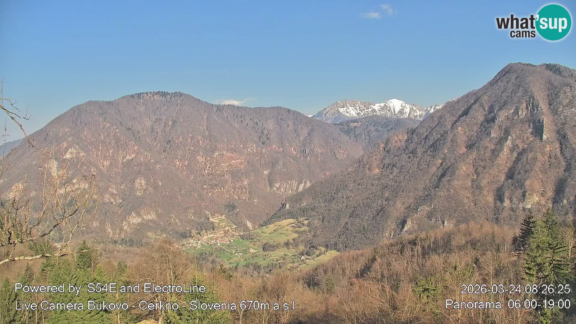 Web kamera Bukovo – Baška grapa | Cerkno | Slovenija