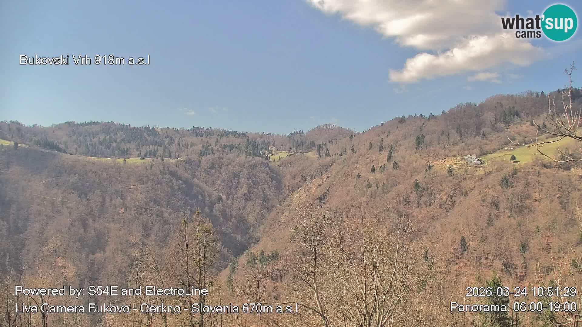 Webcam Bukovo – Baška grapa | Cerkno | Slovenia