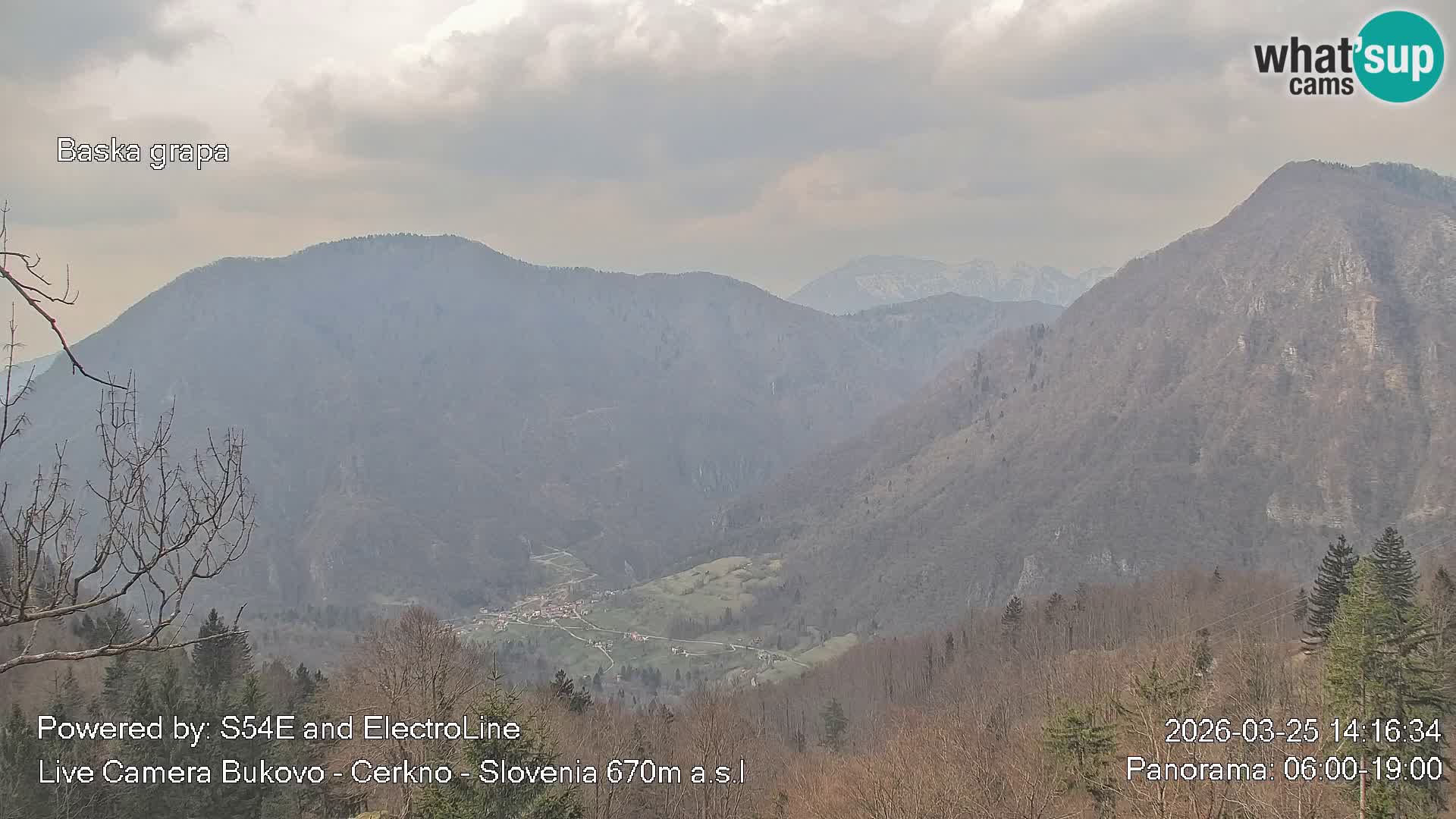 Webcam en vivo Bukovo – Baška grapa | Cerkno | Eslovenia