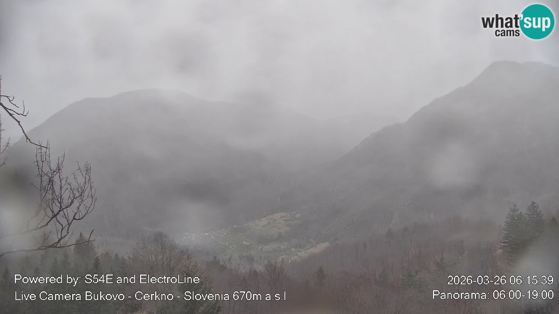 Web kamera Bukovo – Baška grapa | Cerkno | Slovenija