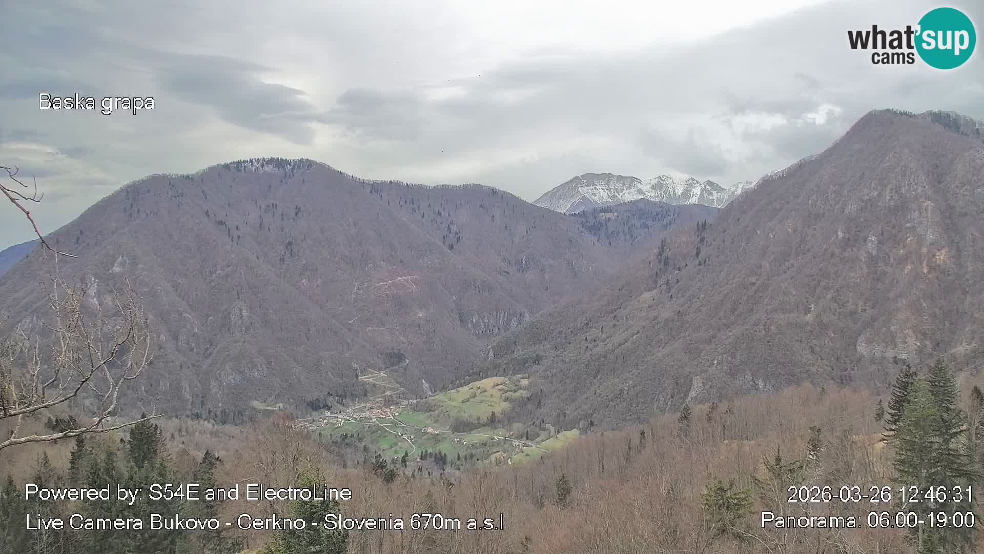 Webcam Bukovo – Baška grapa | Cerkno | Slovenia