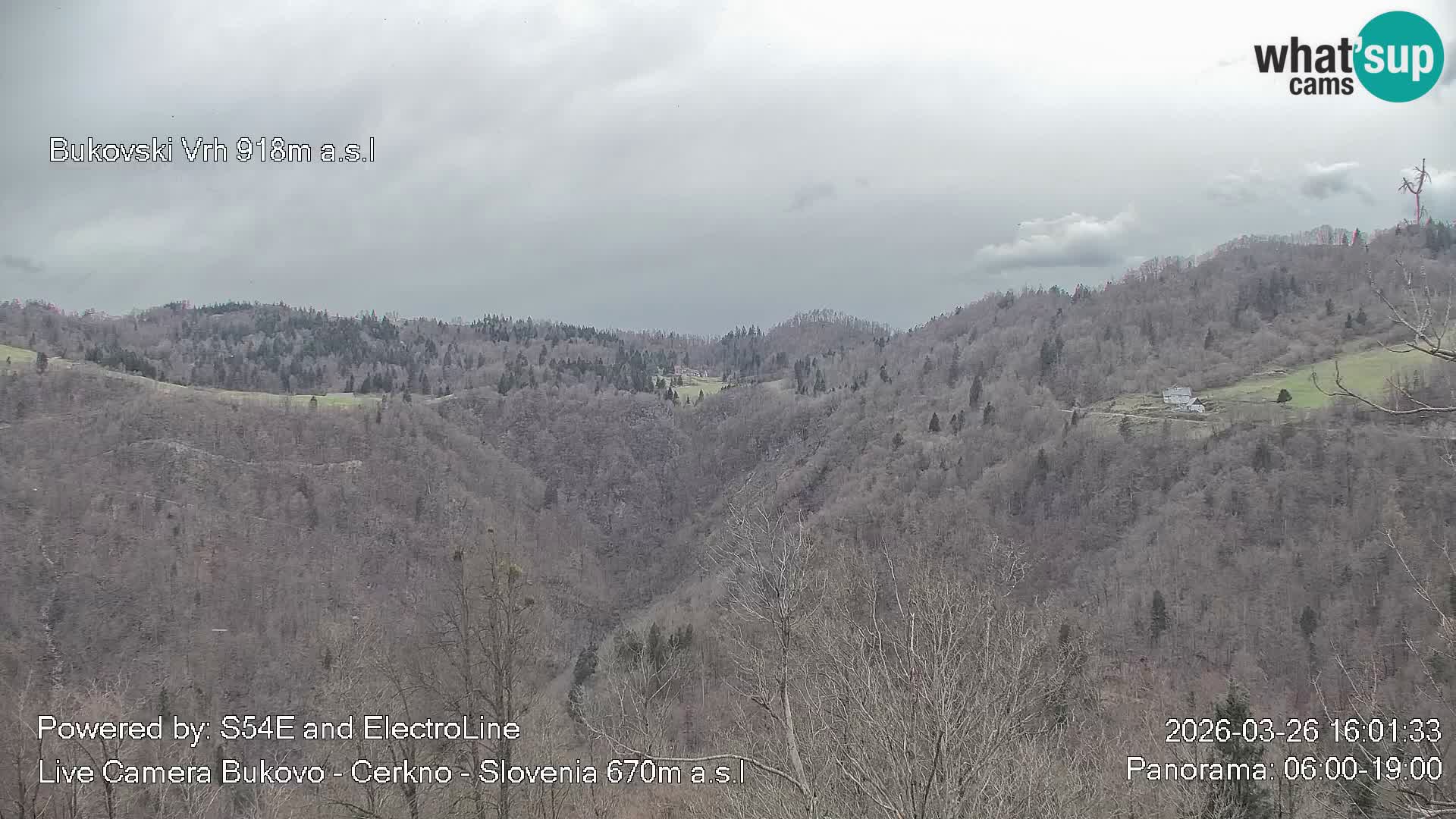 Webcam Bukovo – Baška grapa | Cerkno | Slovénie