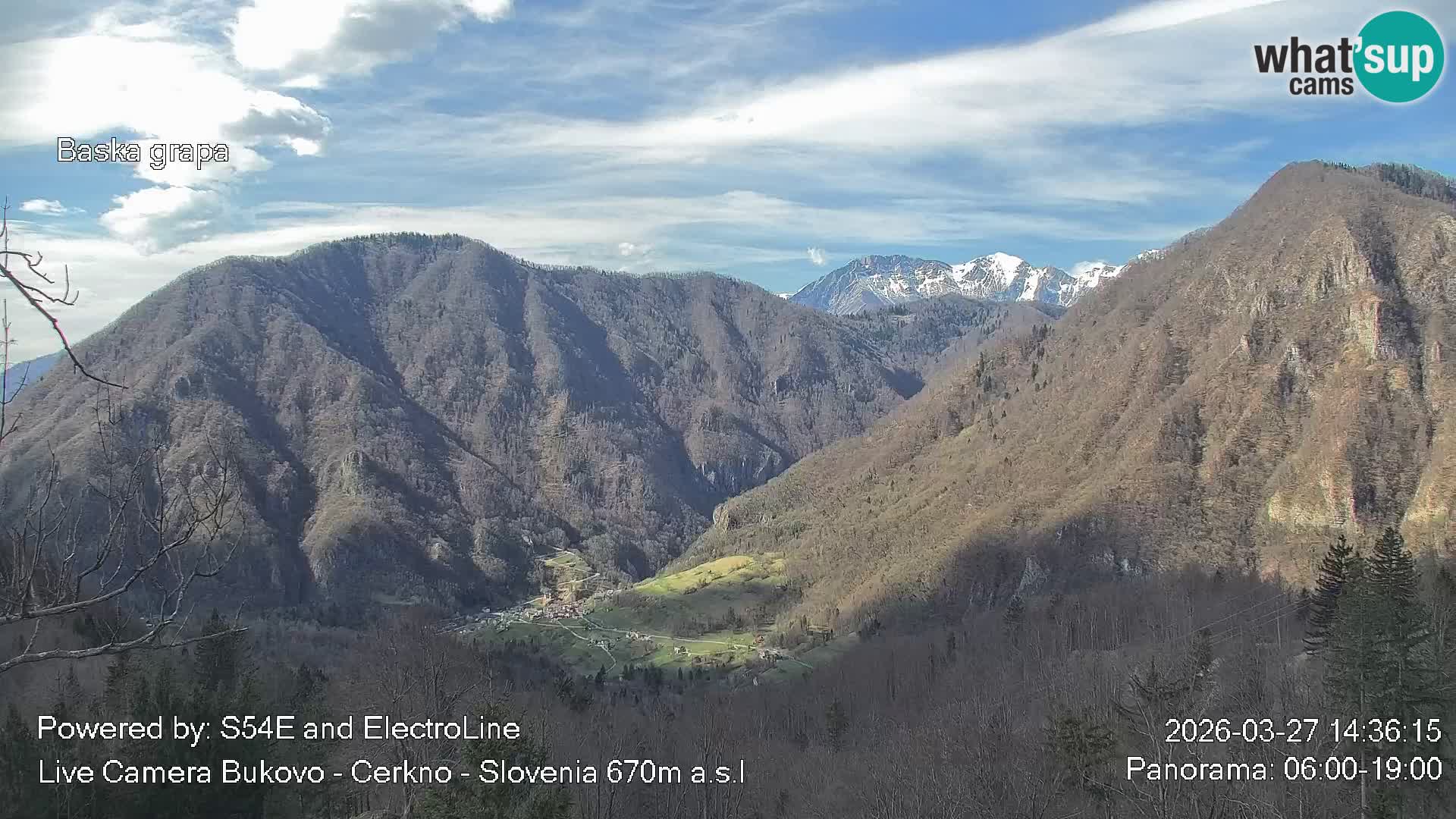 Webcam Bukovo – Baška grapa | Cerkno | Slovenia
