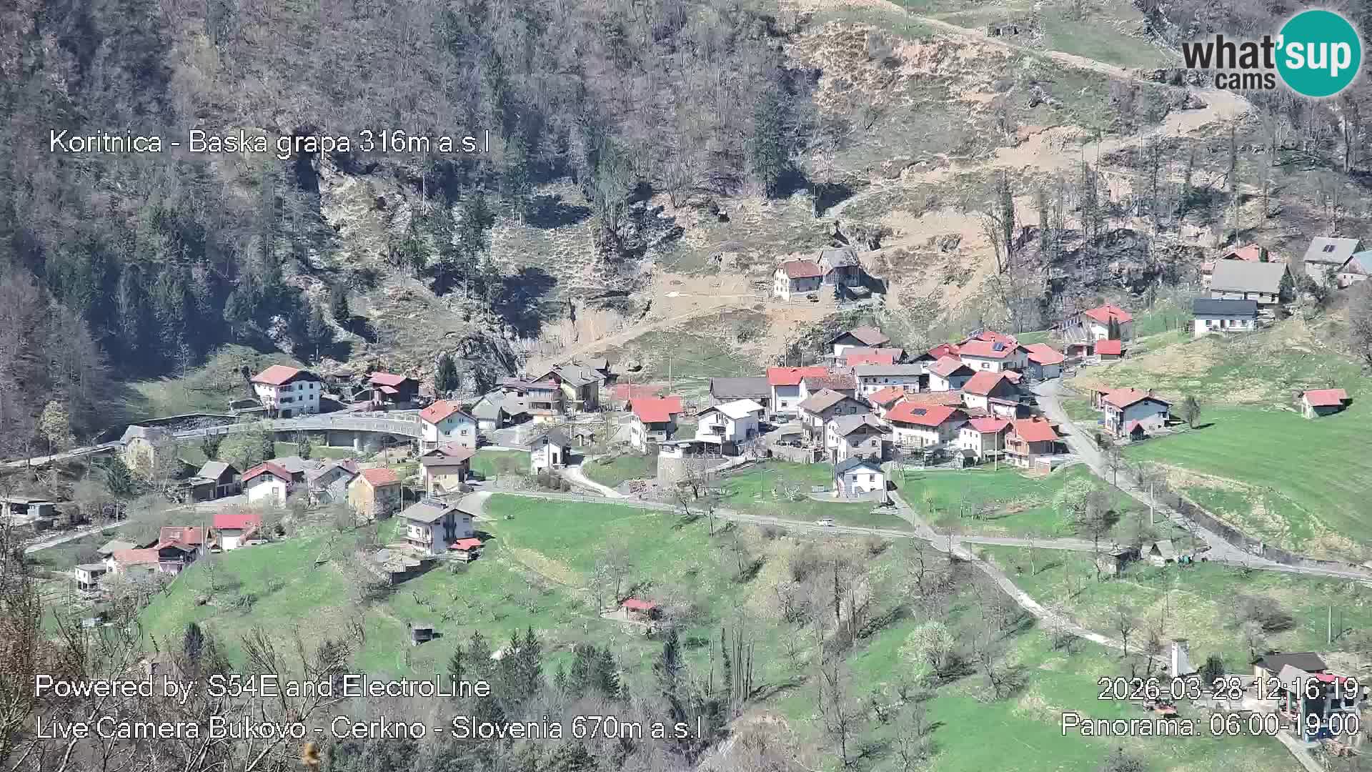 Webcam Bukovo – Baška grapa | Cerkno | Slovenia