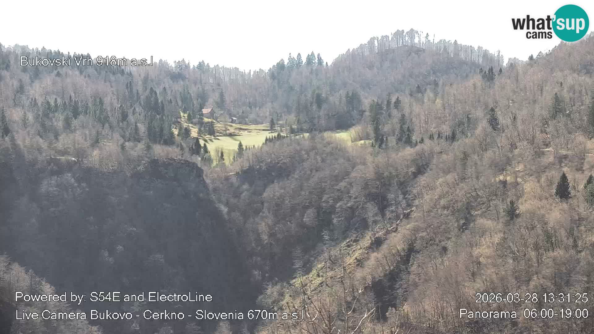 Web kamera Bukovo – Baška grapa | Cerkno | Slovenija