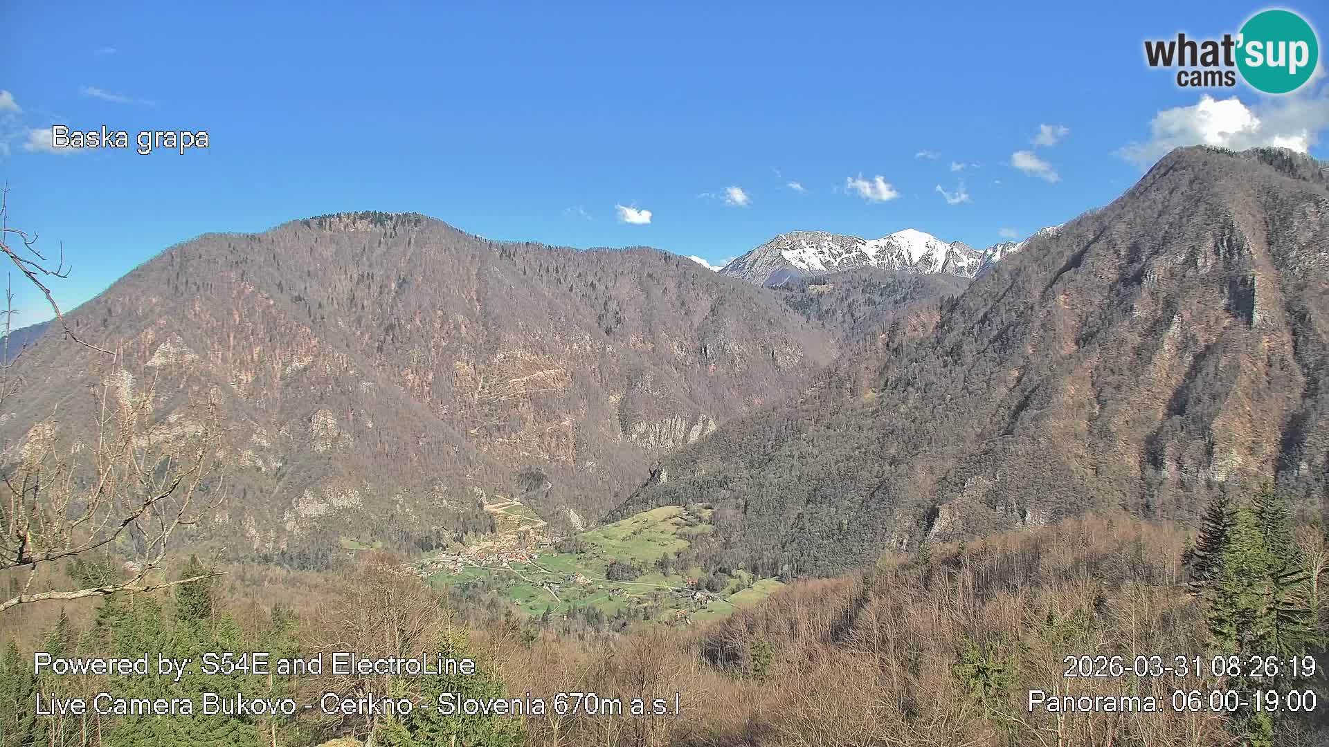 Webcam Bukovo – Baška grapa | Cerkno | Slovenia