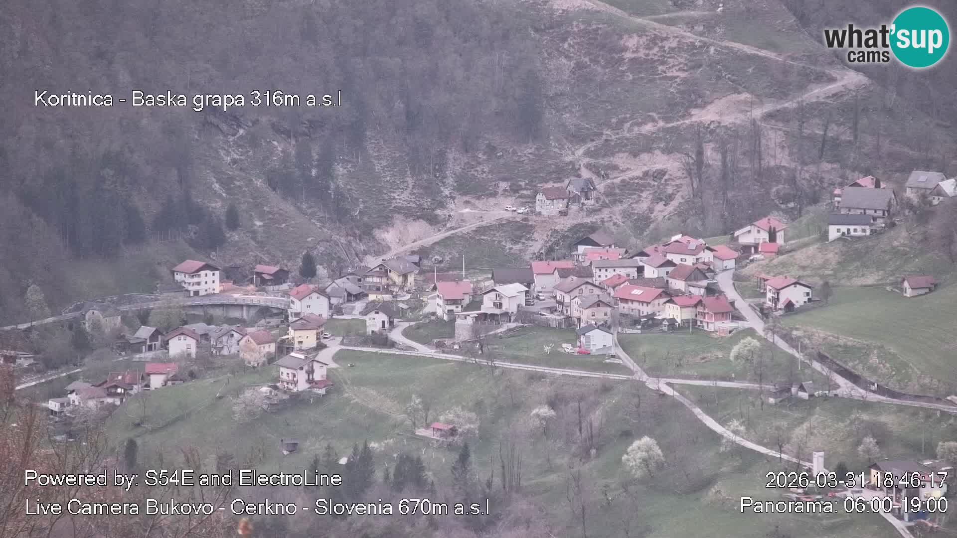 Webcam en vivo Bukovo – Baška grapa | Cerkno | Eslovenia