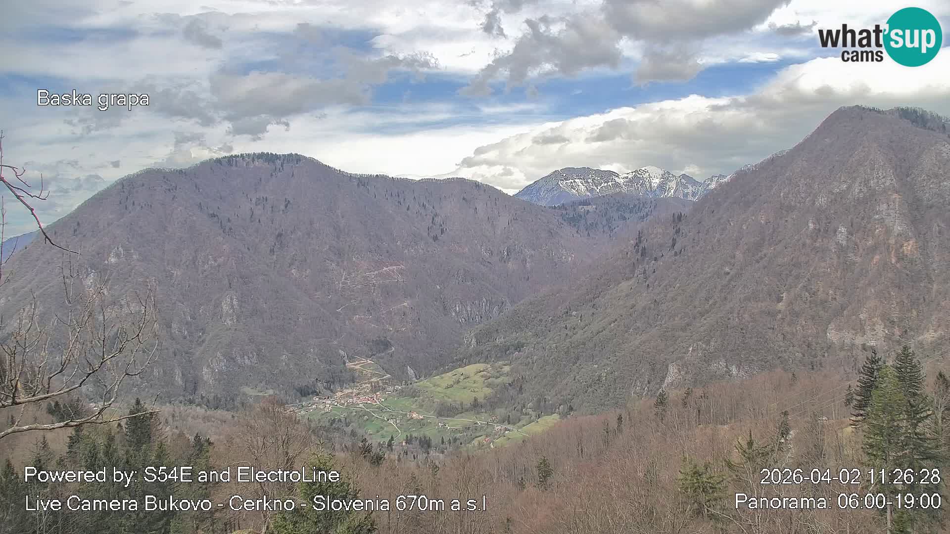Webcam en vivo Bukovo – Baška grapa | Cerkno | Eslovenia