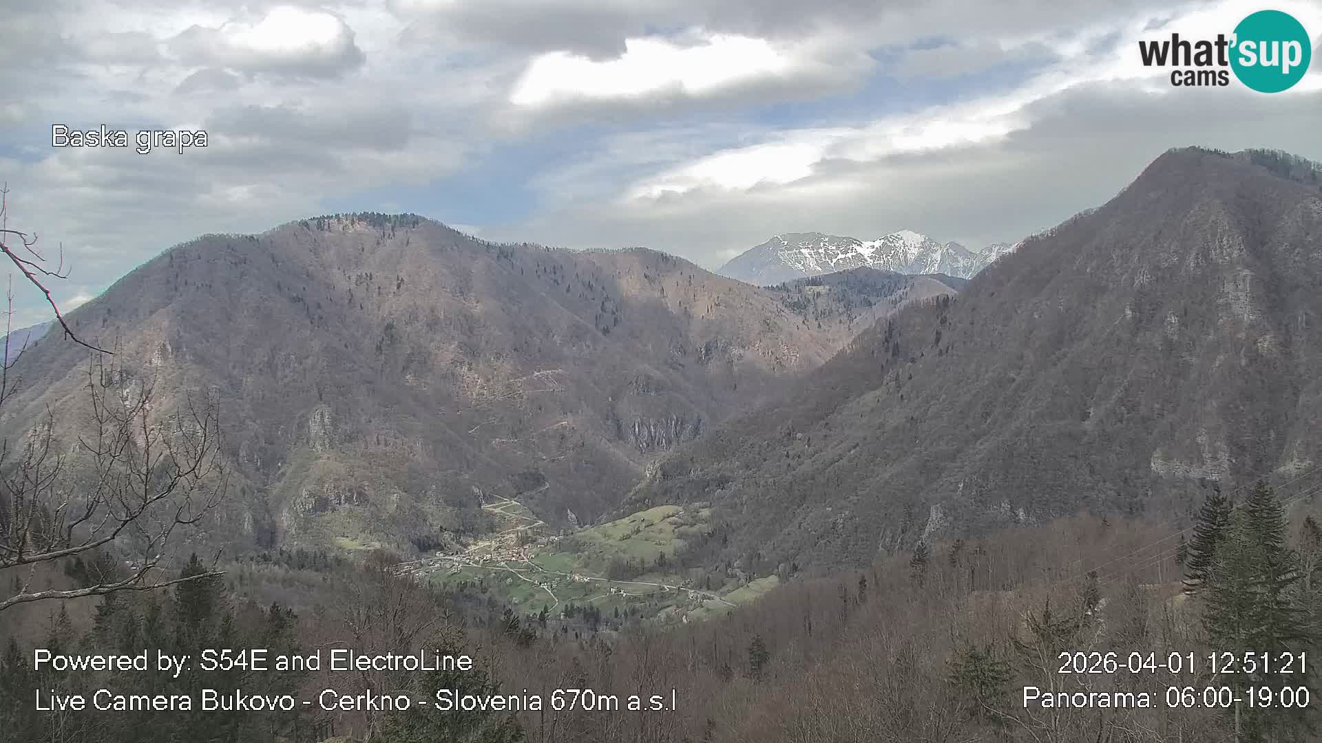 Webcam en vivo Bukovo – Baška grapa | Cerkno | Eslovenia