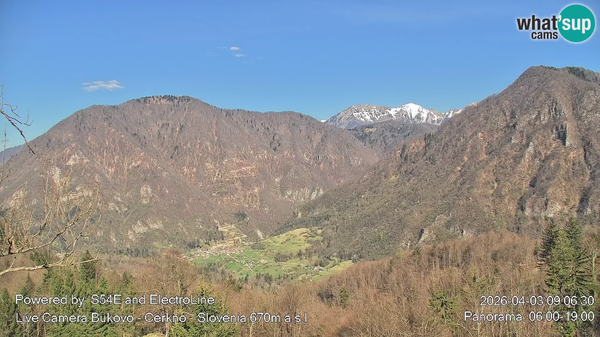 Webcam Bukovo – Baška grapa | Cerkno | Slovénie