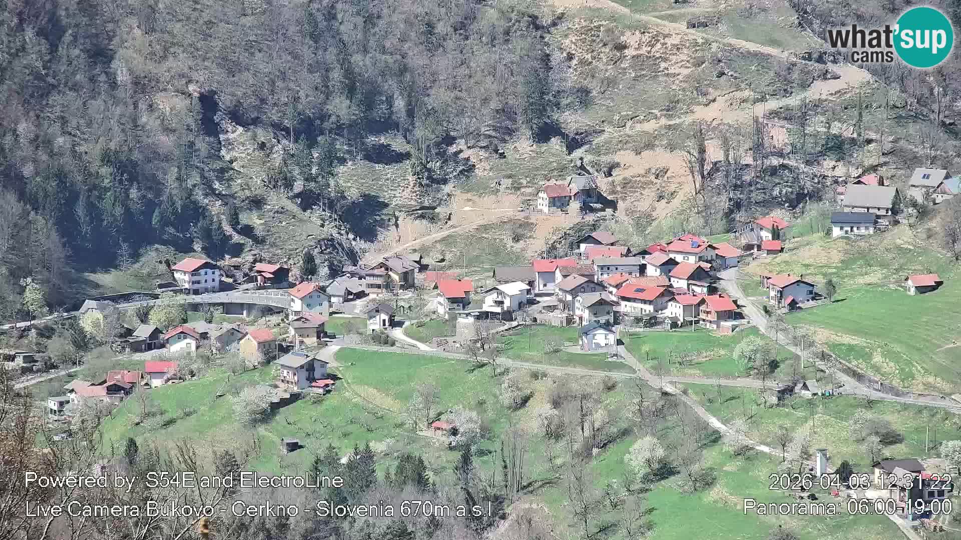 Webcam en vivo Bukovo – Baška grapa | Cerkno | Eslovenia