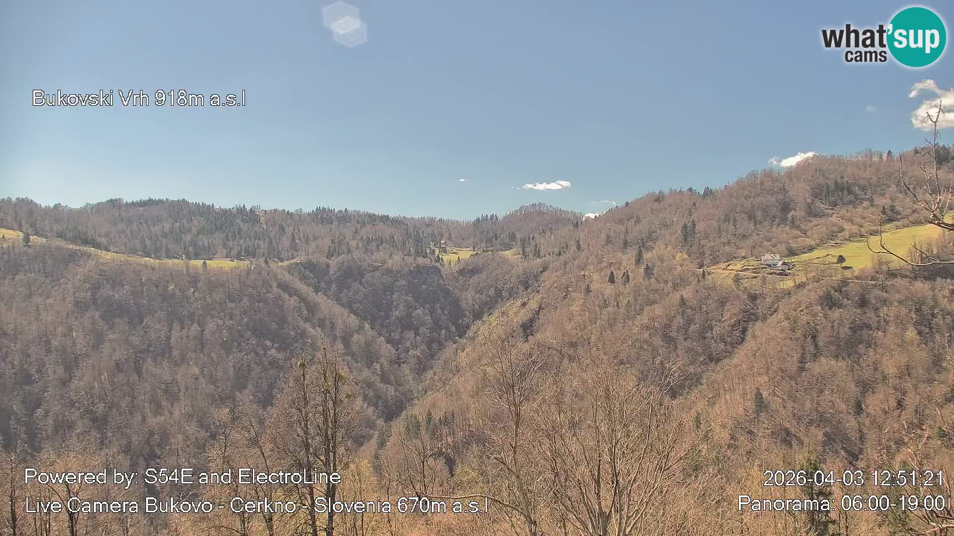 Webcam en vivo Bukovo – Baška grapa | Cerkno | Eslovenia