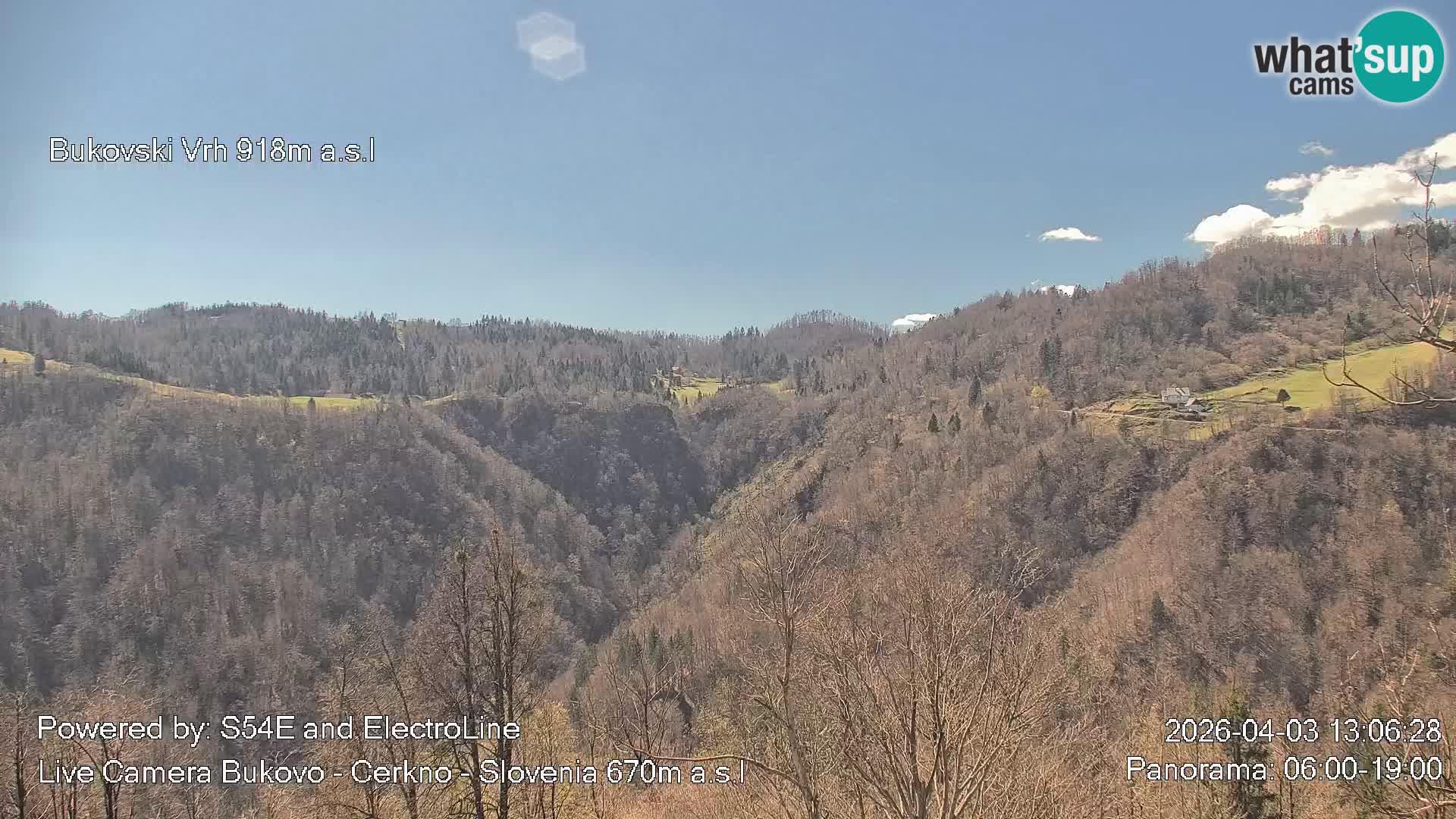 Webcam Bukovo – Baška grapa | Cerkno | Slovénie