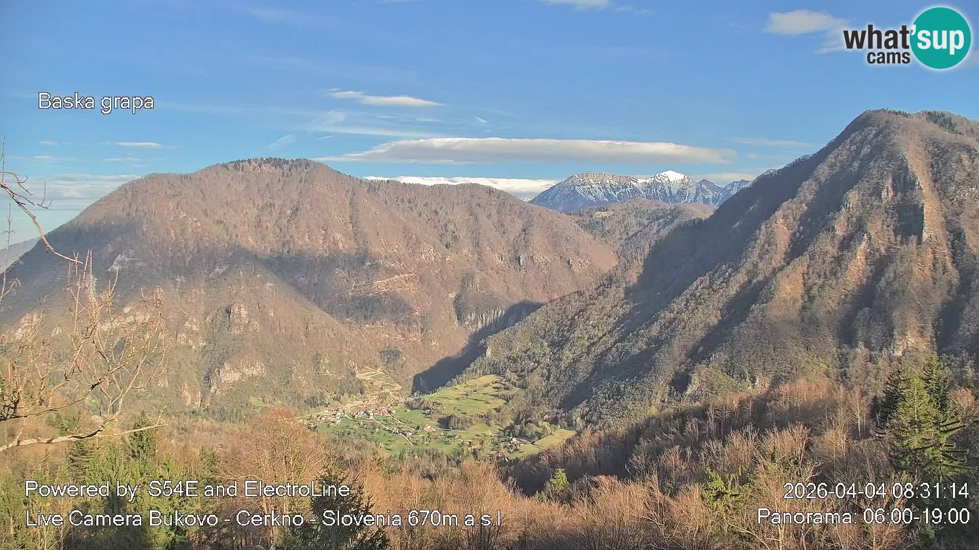Webcam Bukovo – Baška grapa | Cerkno | Slovénie