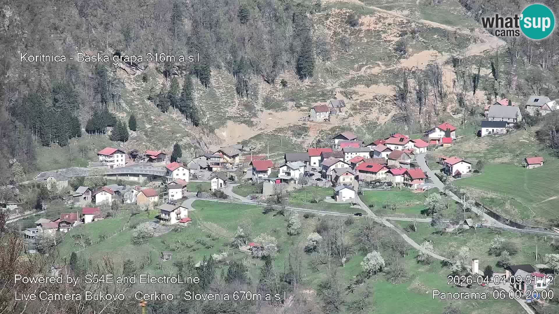Webcam Bukovo – Baška grapa | Cerkno | Slovenia