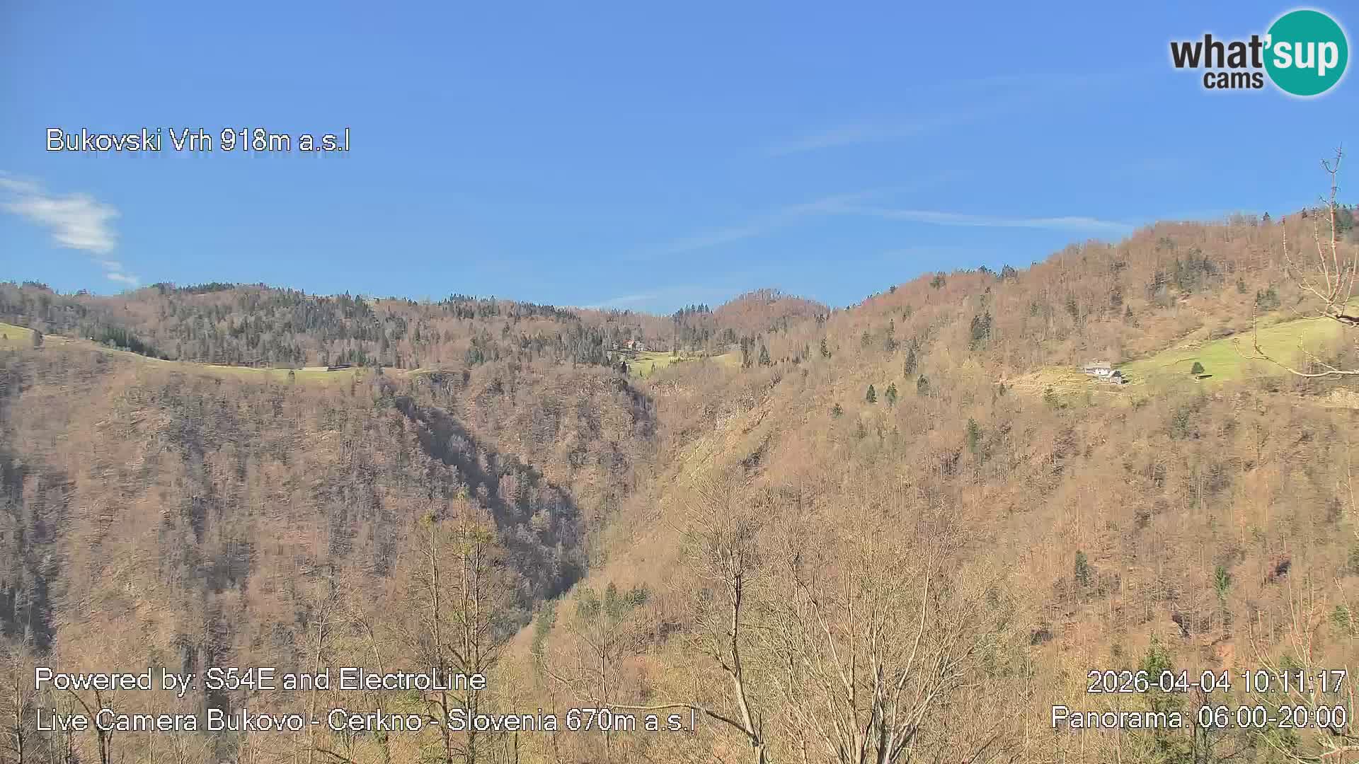 Web kamera Bukovo – Baška grapa | Cerkno | Slovenija