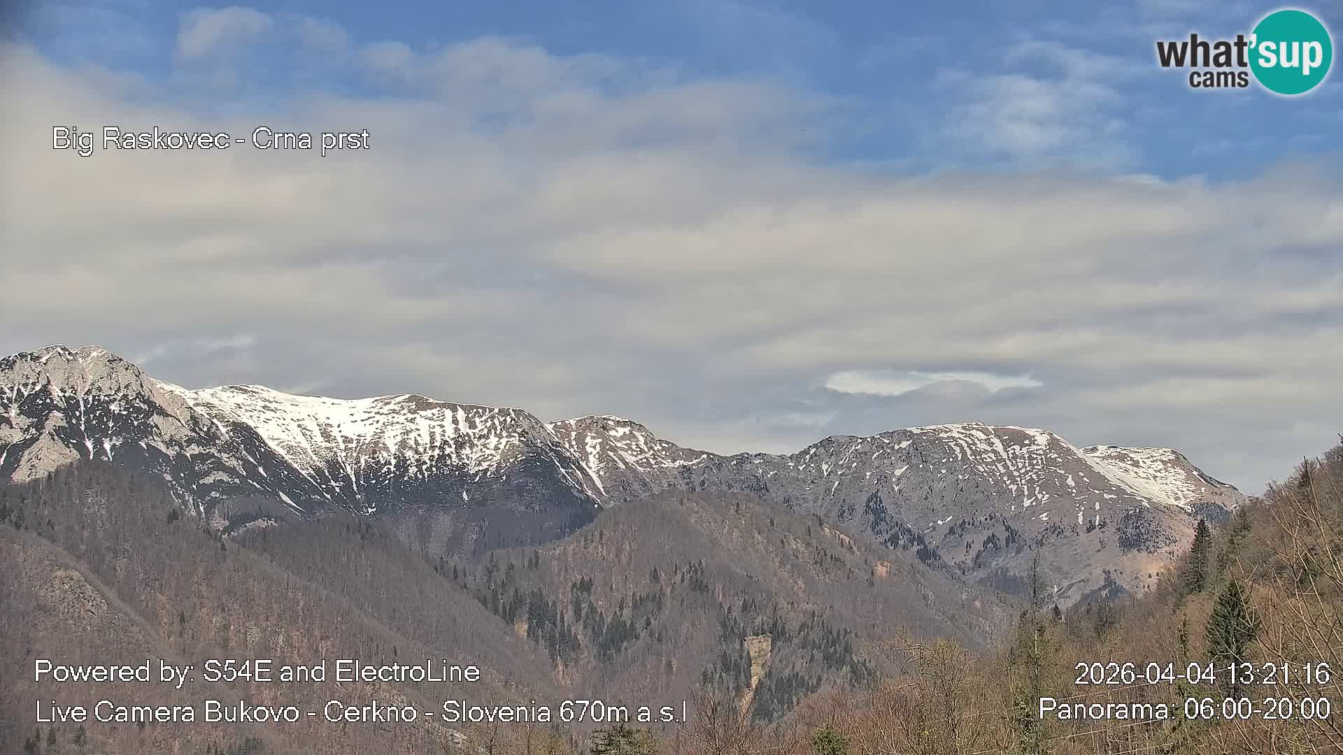 Web kamera Bukovo – Baška grapa | Cerkno | Slovenija