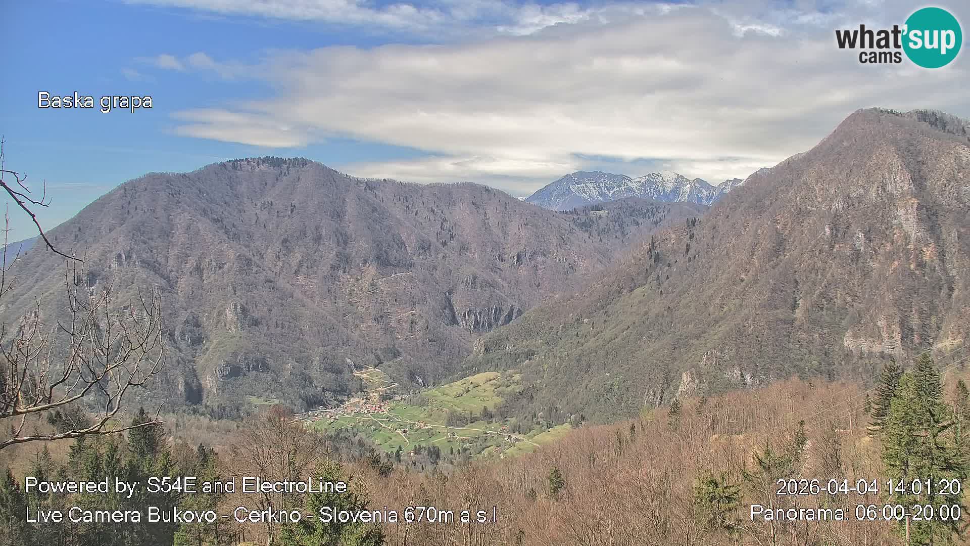 Bukovo Webcam – Baška grapa | Cerkno | Slowenien