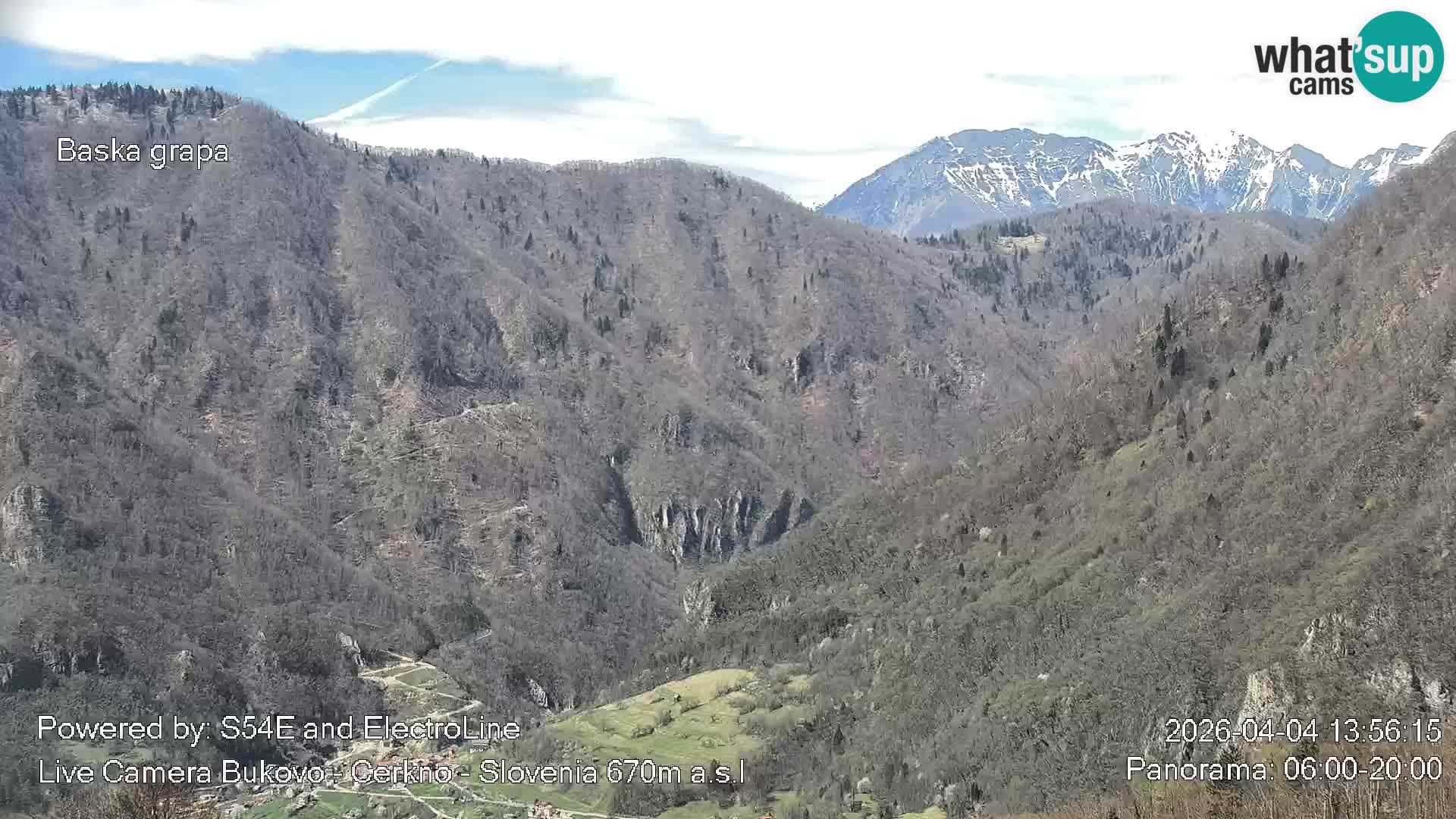 Webcam Bukovo – Baška grapa | Cerkno | Slovénie