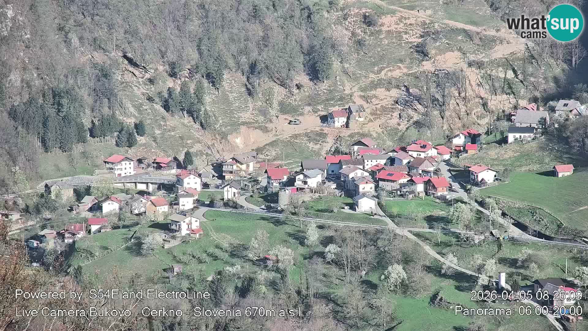 Web kamera Bukovo – Baška grapa | Cerkno | Slovenija